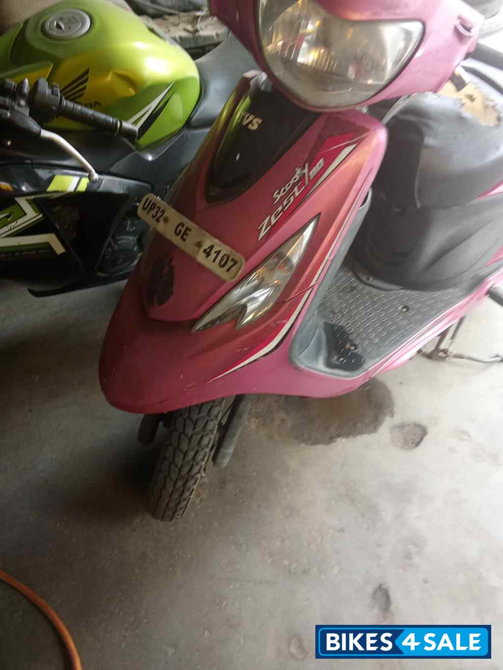 Pink TVS Scooty Zest