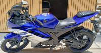Blue Yamaha YZF R15 V2
