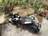 White KTM Duke 250