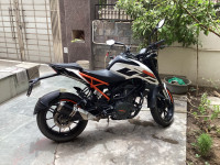 White KTM Duke 250
