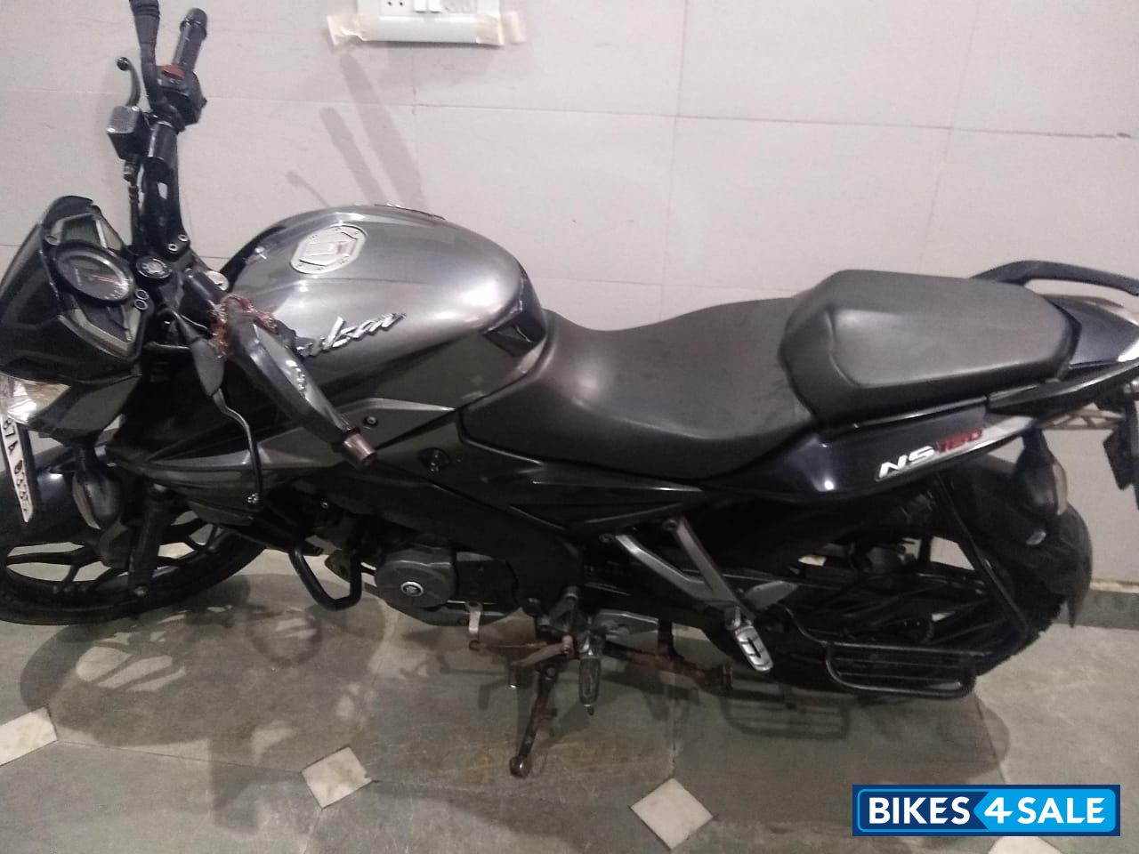 Grey Black Bajaj Pulsar NS 160