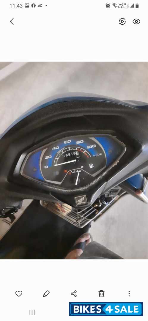 Blue Honda Activa