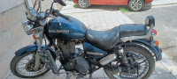 Blue Royal Enfield Thunderbird 500
