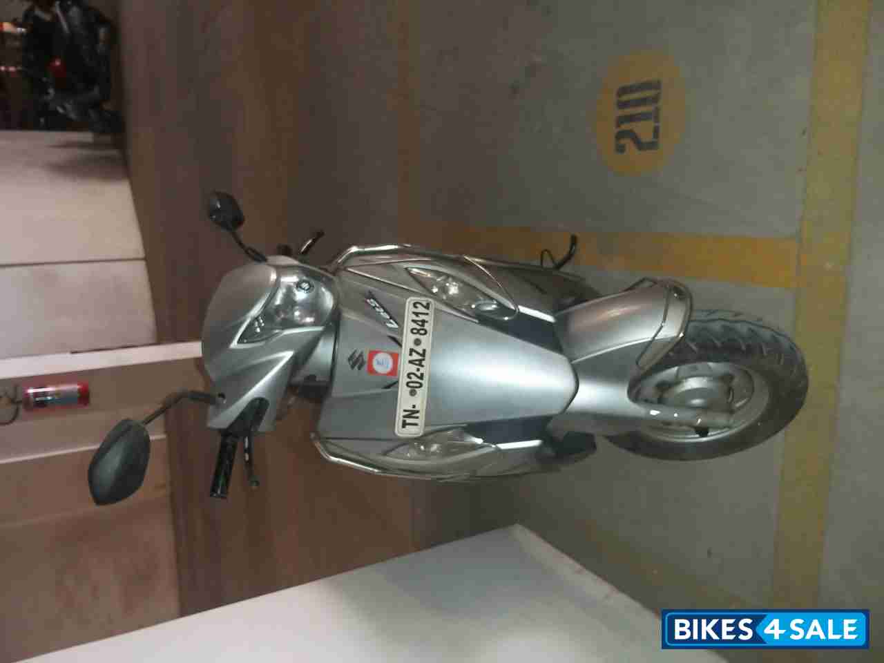 Silver Suzuki Lets 110