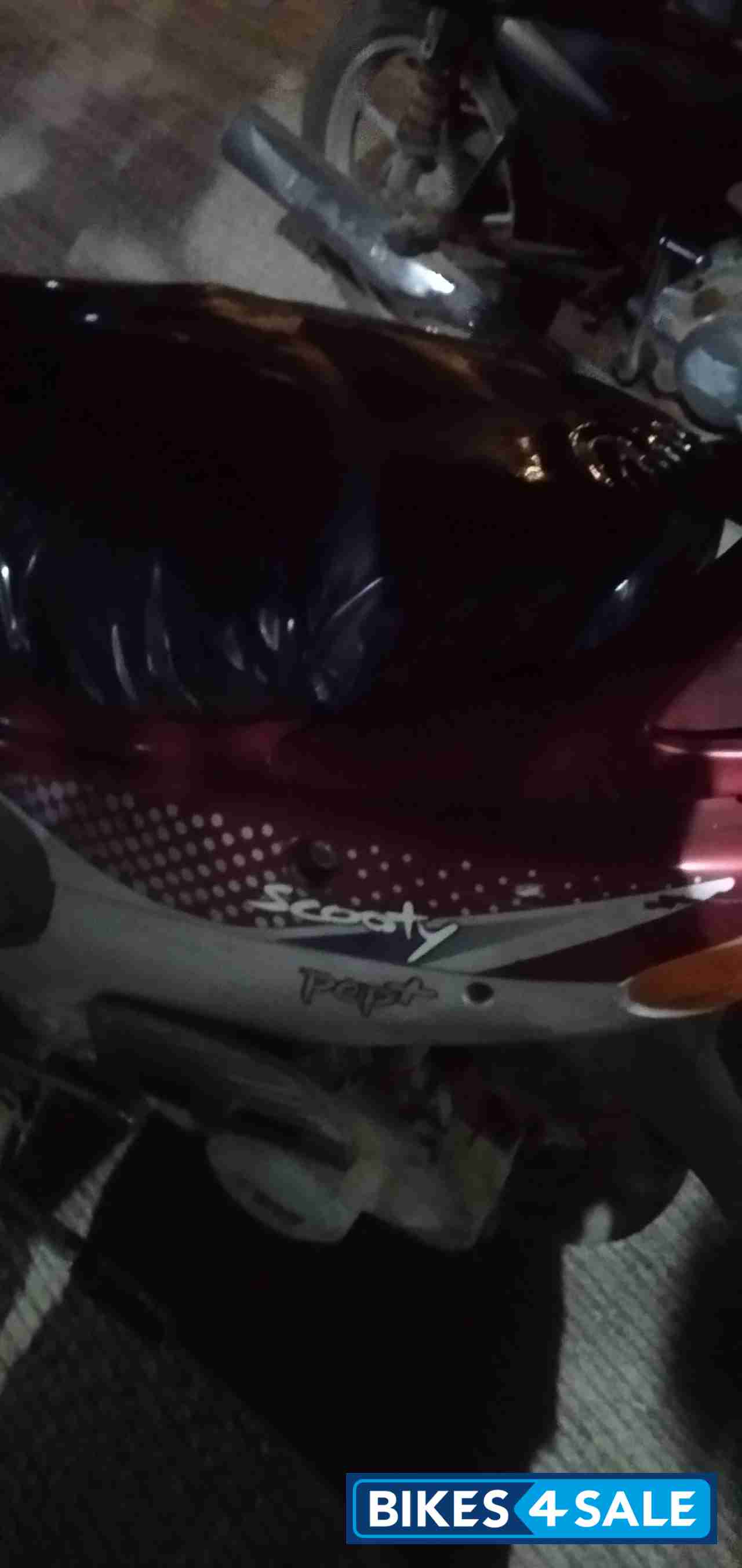 Maroon TVS Scooty Pep