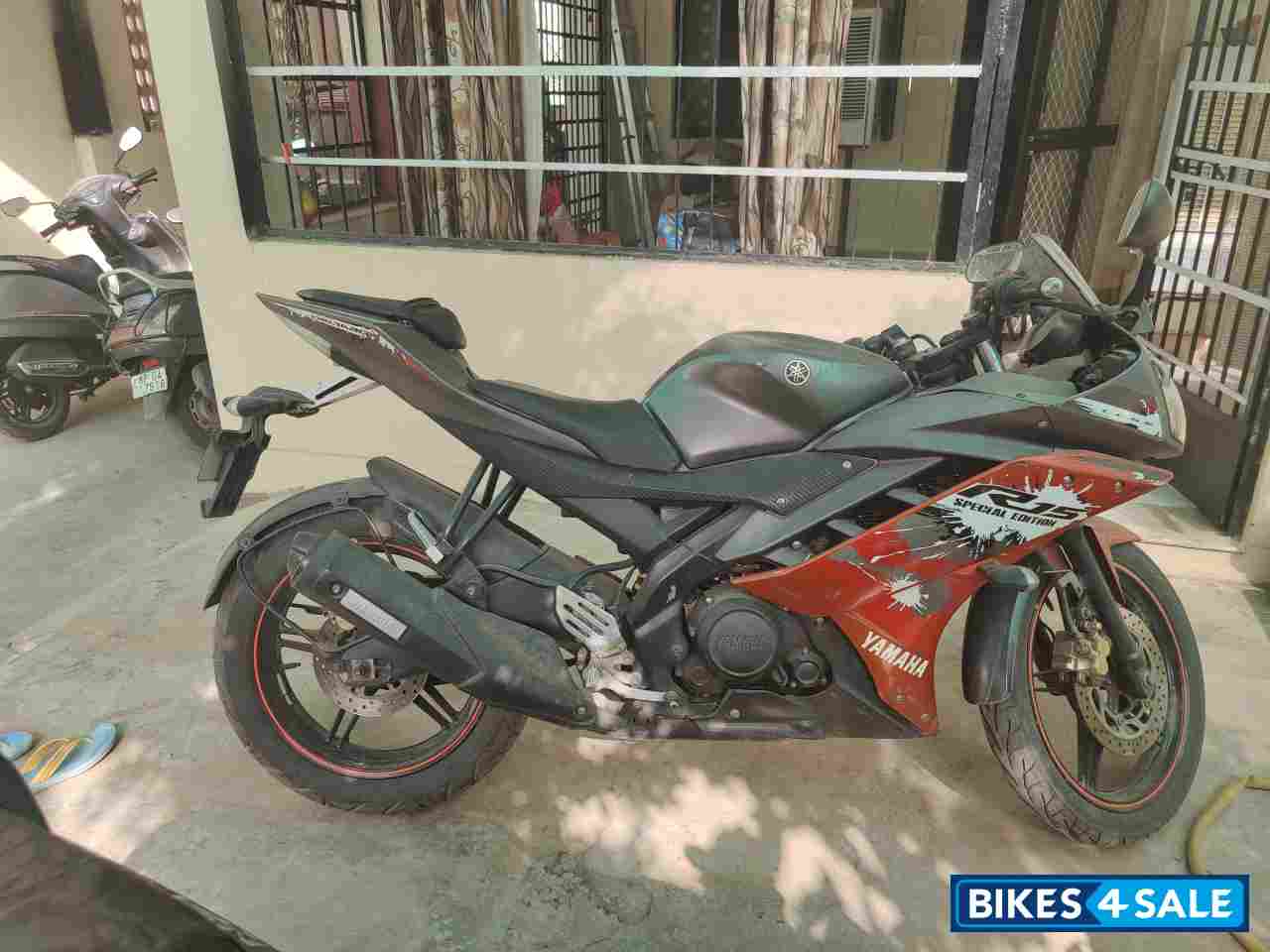 Red And Grey Yamaha YZF R15 V2