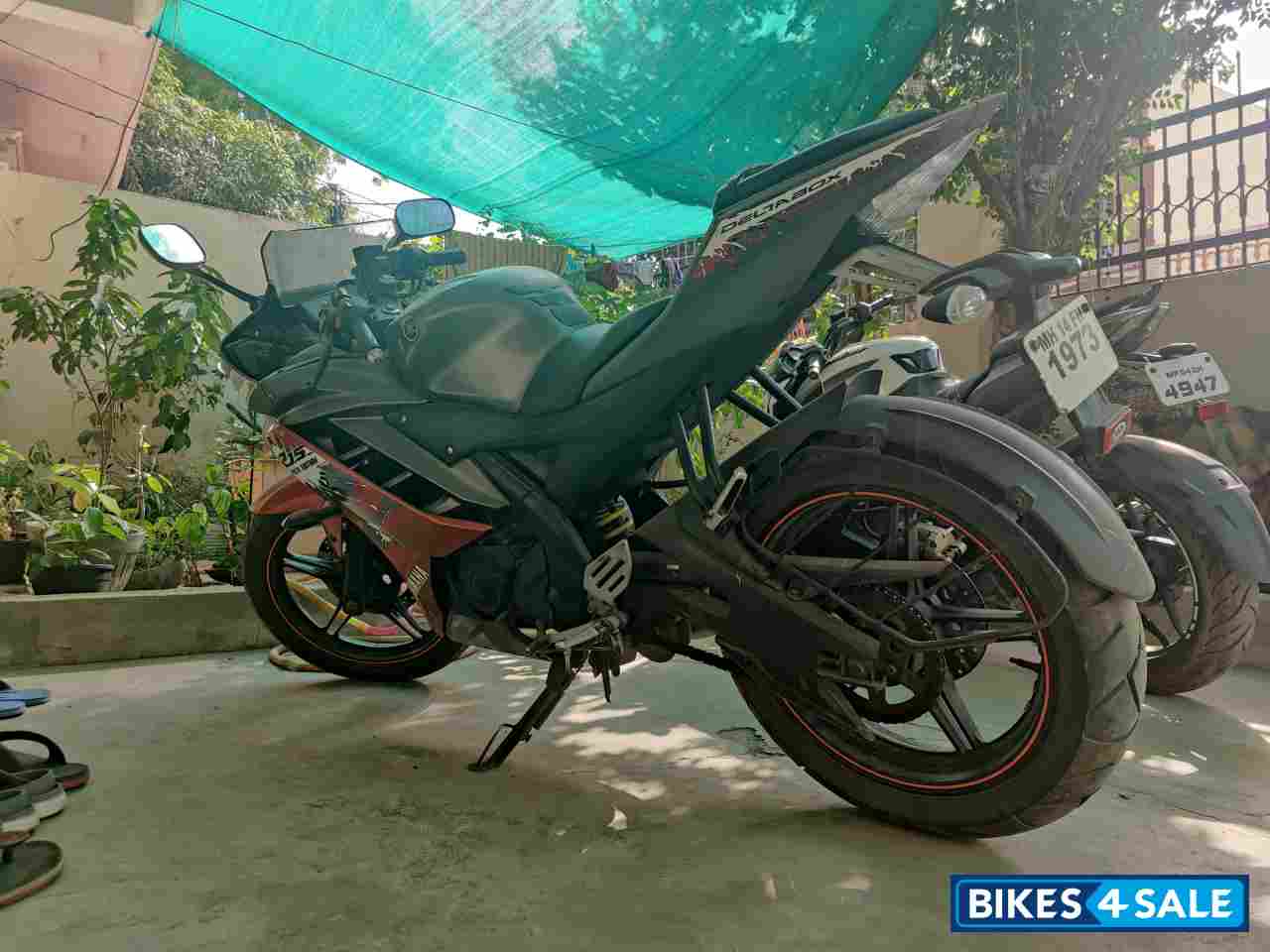 Red And Grey Yamaha YZF R15 V2