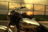Chrome And Black Royal Enfield Bullet Machismo A350