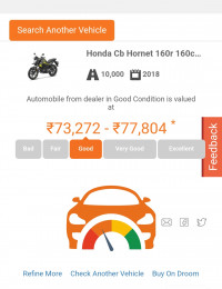 Athletic Blue Metallic Honda CB Hornet 160R