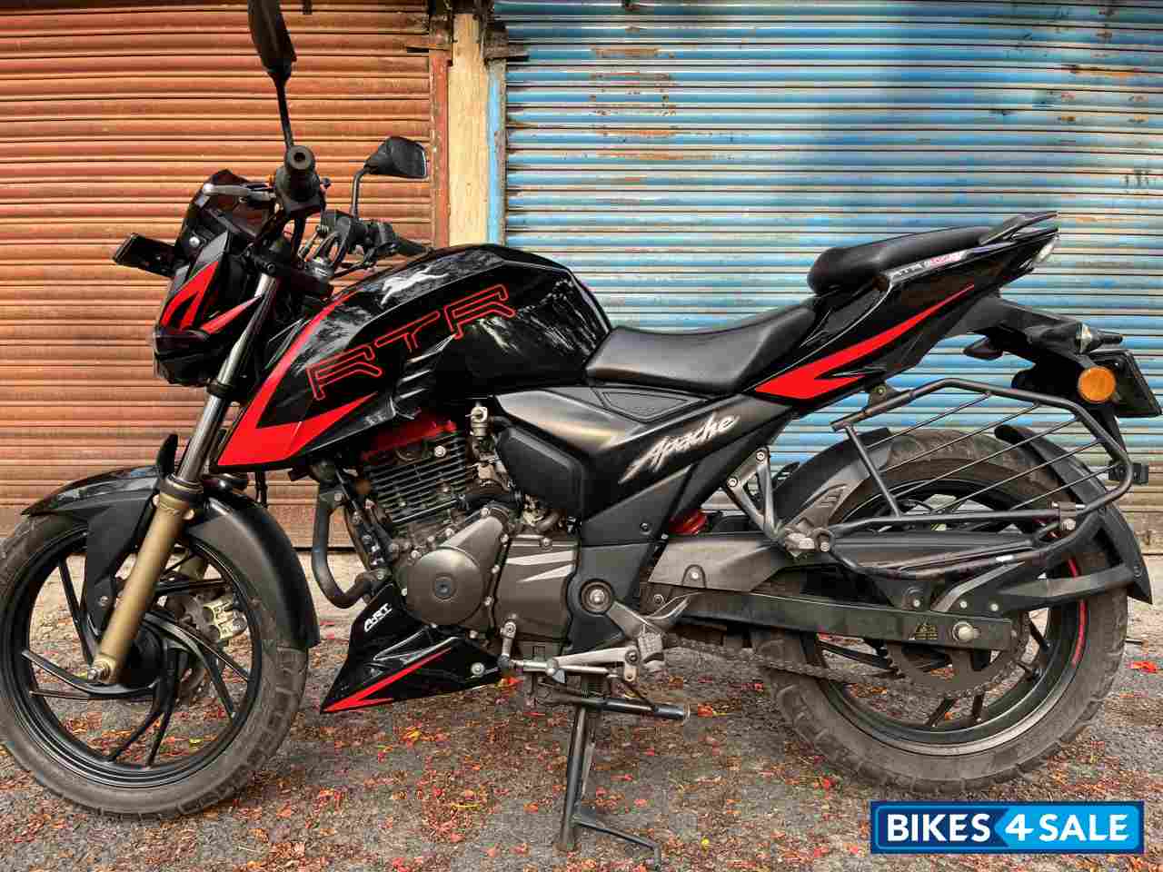 Black And Red TVS Apache RTR 200 4V ABS Race Edition 2.0