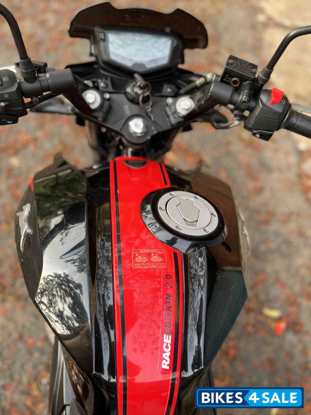 Black And Red TVS Apache RTR 200 4V ABS Race Edition 2.0