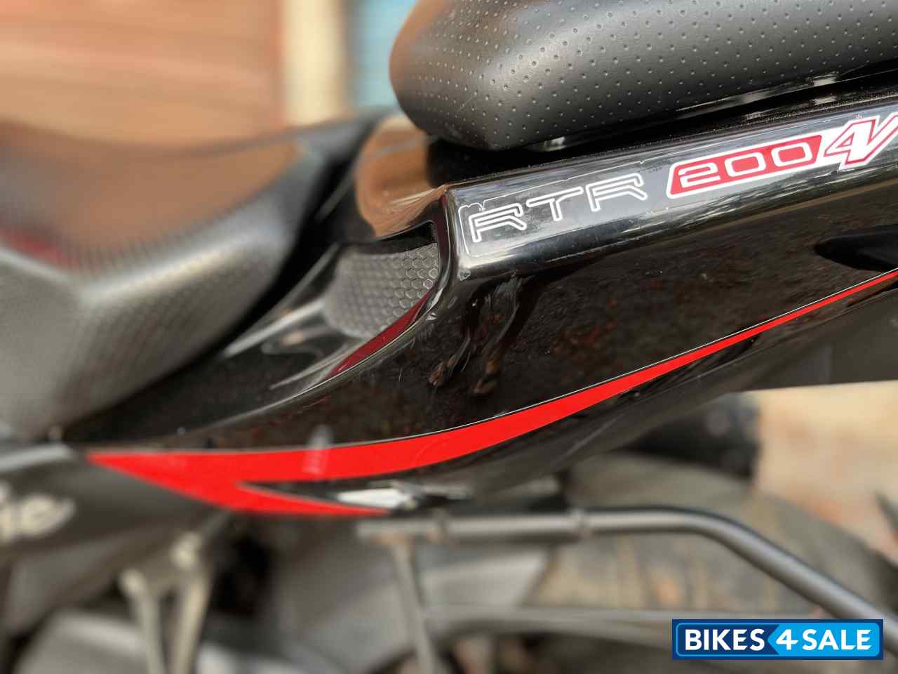 Black And Red TVS Apache RTR 200 4V ABS Race Edition 2.0