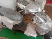 Grey, Black, White Ukava electric scooty