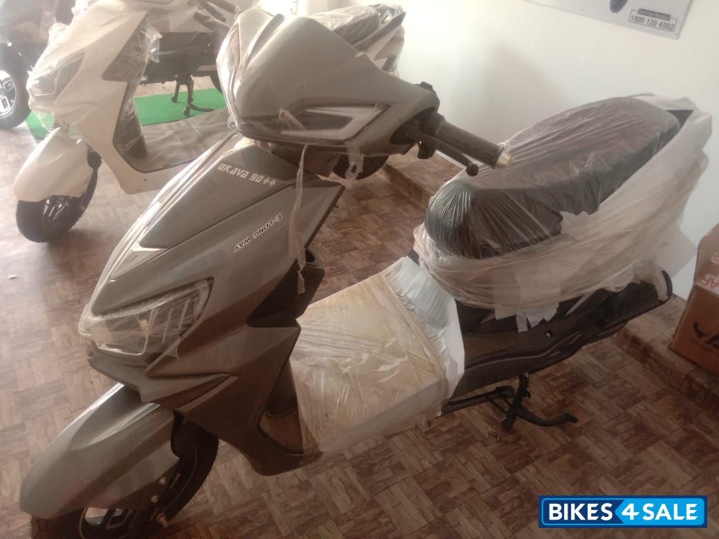 Grey, Black, White Ukava electric scooty