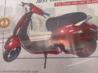 Grey, Black, White Ukava electric scooty