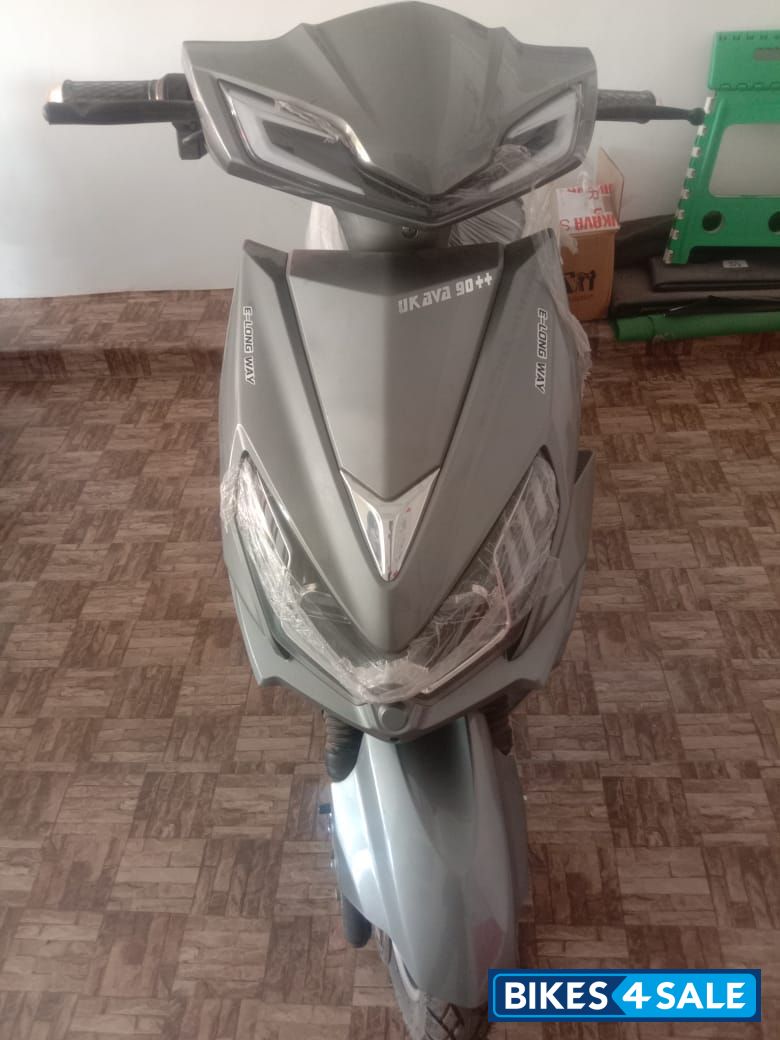 Grey, Black, White Ukava electric scooty