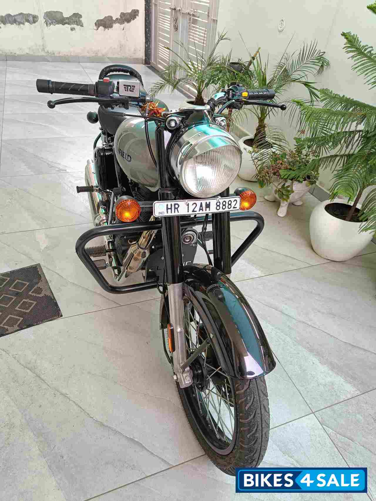 Mercury Silver Royal Enfield Classic 350 Single Channel BS6