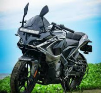 Black And Grey Bajaj Pulsar RS 200 BS6
