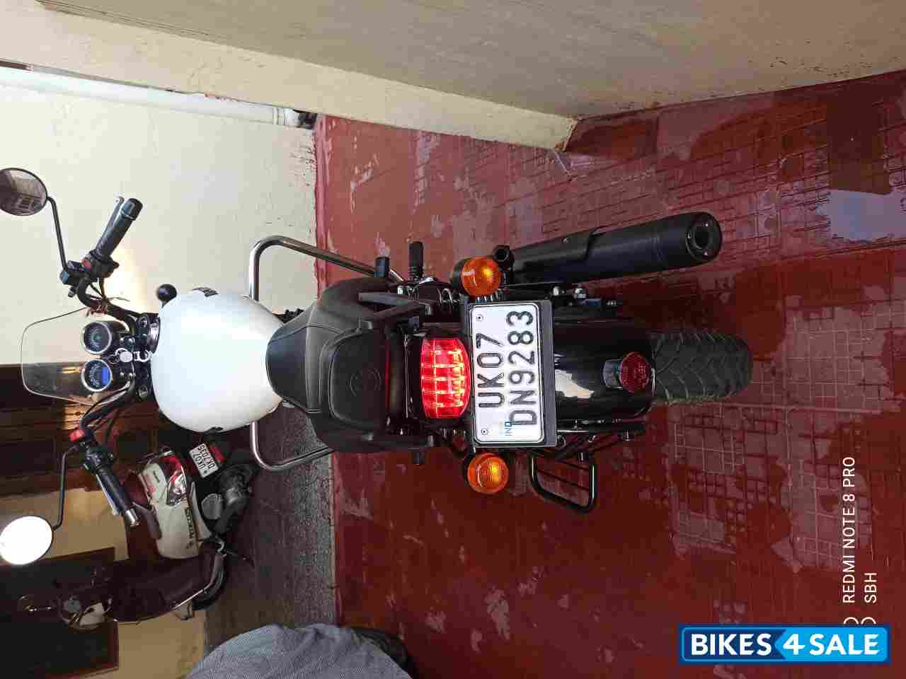 Whimsical White Royal Enfield Thunderbird X 350