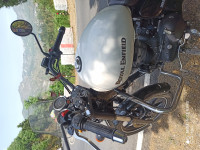 Whimsical White Royal Enfield Thunderbird X 350