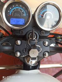 Whimsical White Royal Enfield Thunderbird X 350