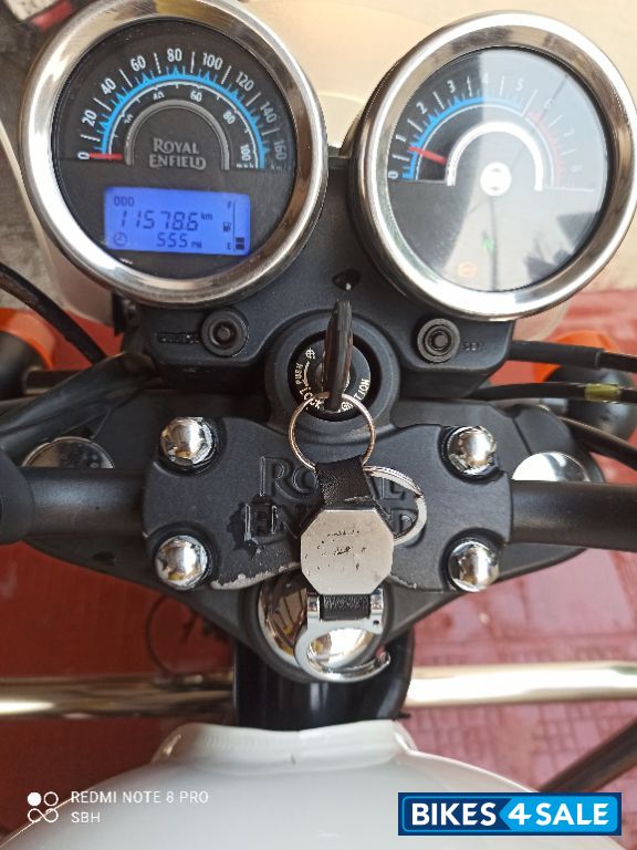 Whimsical White Royal Enfield Thunderbird X 350