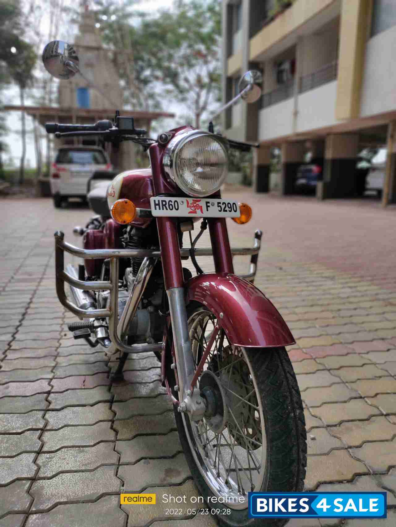 Maroon Royal Enfield Classic 350 BS VI