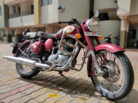 Maroon Royal Enfield Classic 350 BS VI
