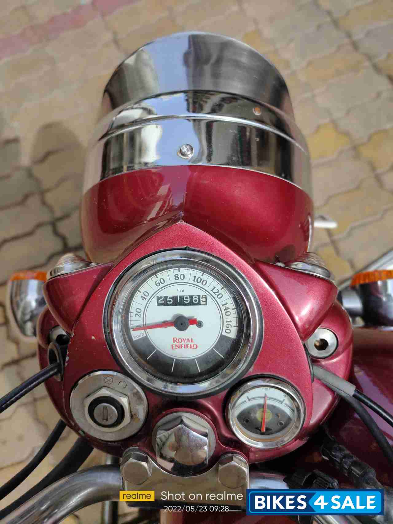 Maroon Royal Enfield Classic 350 BS VI
