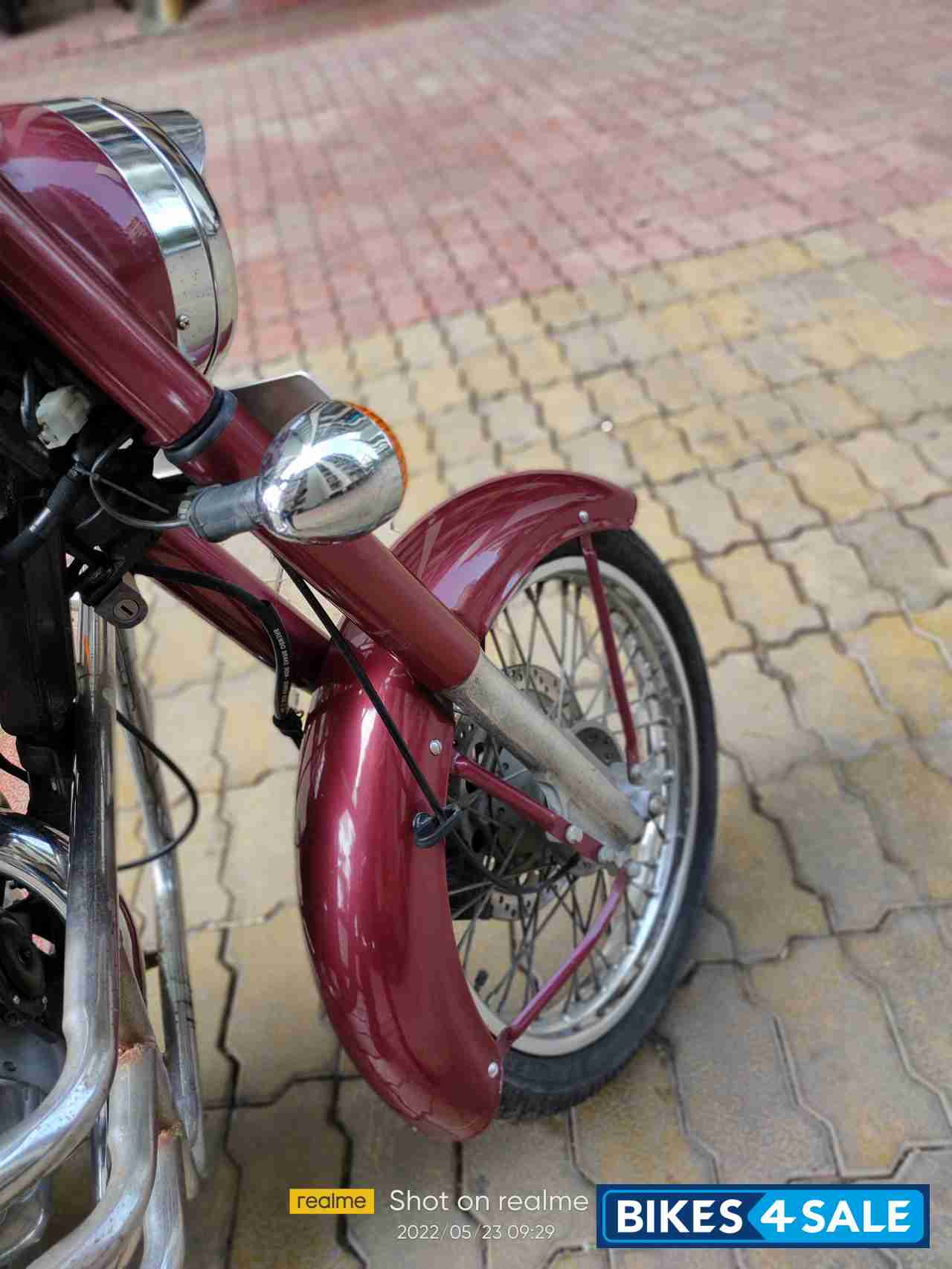Maroon Royal Enfield Classic 350 BS VI