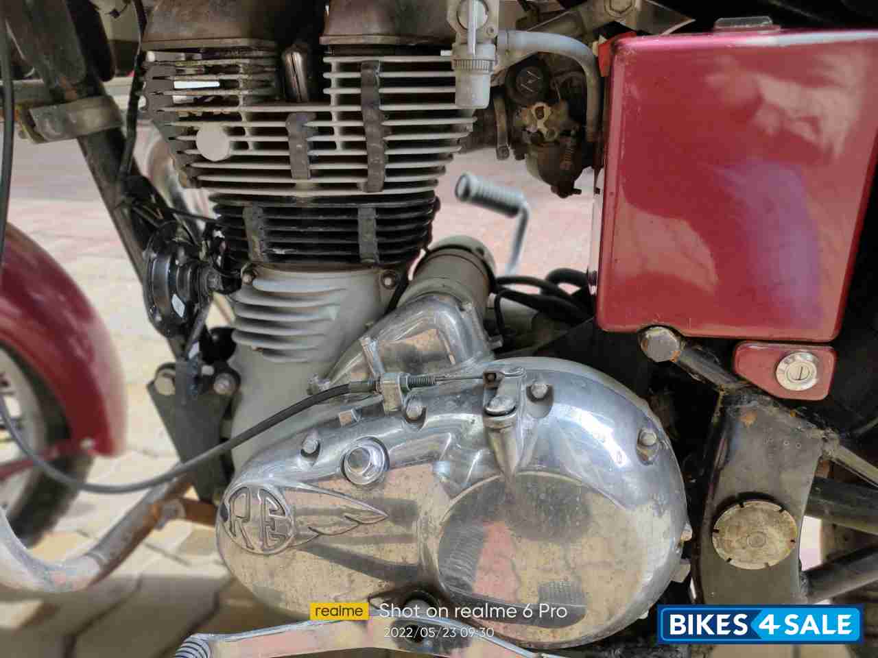 Maroon Royal Enfield Classic 350 BS VI