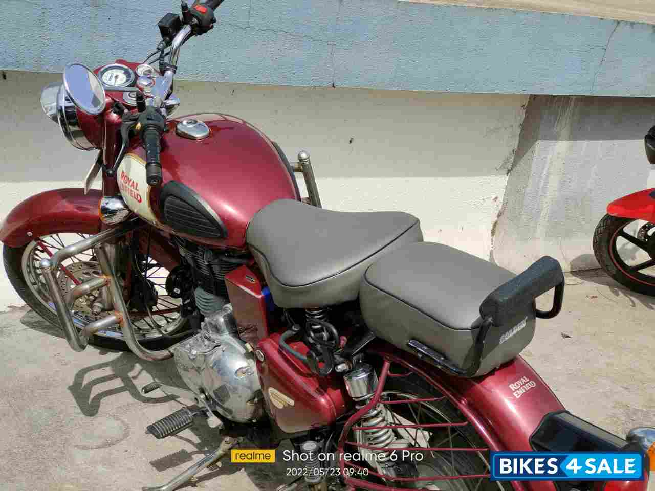 Maroon Royal Enfield Classic 350 BS VI