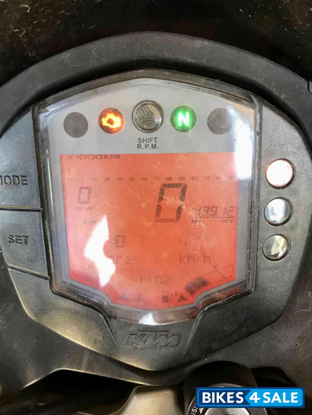 Black/orange KTM Duke 390