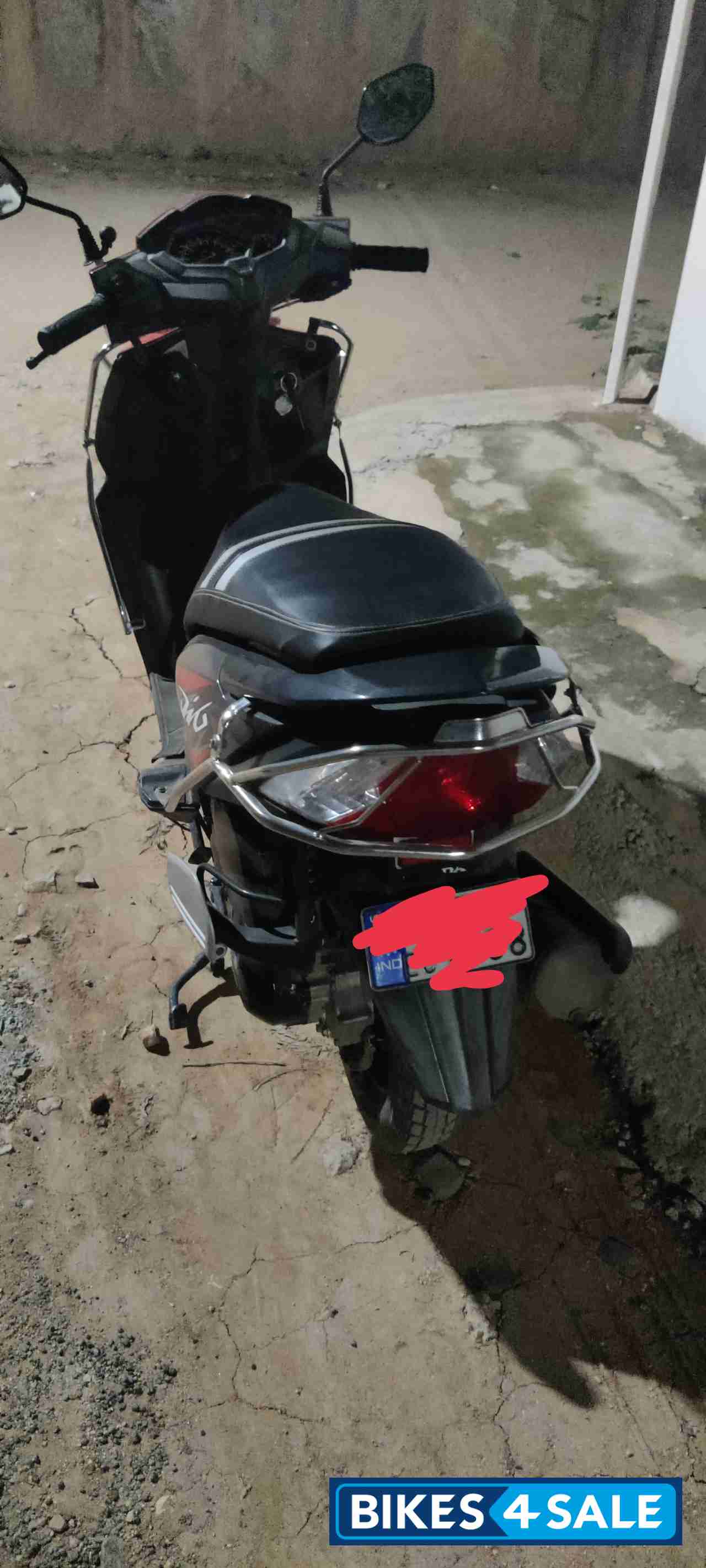 Red With Black Honda Dio