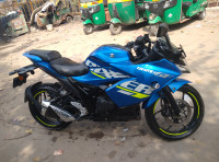 Blue Suzuki Gixxer SF BS6