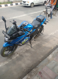 Blue Suzuki Gixxer SF BS6