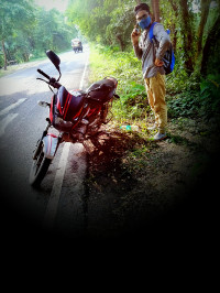 Black Red Bajaj Pulsar 150 DTSi