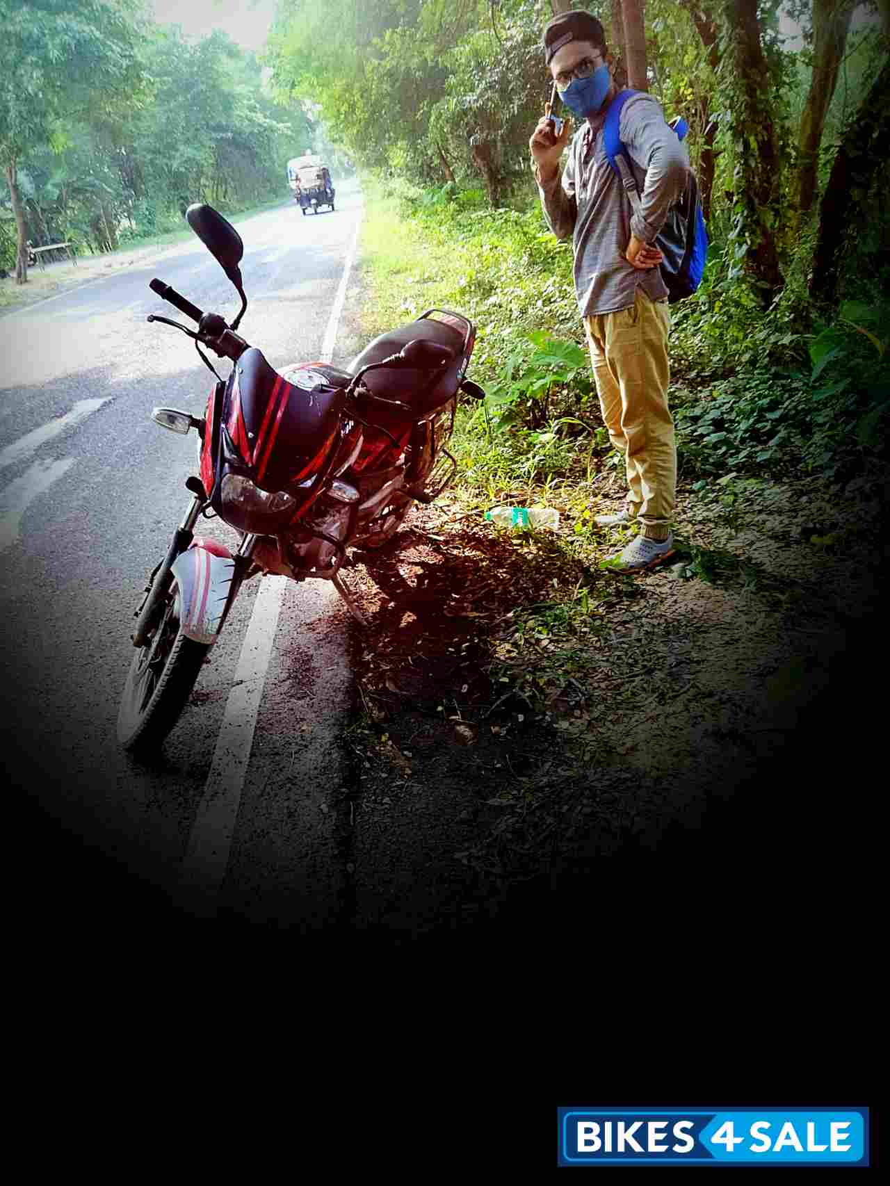 Black Red Bajaj Pulsar 150 DTSi