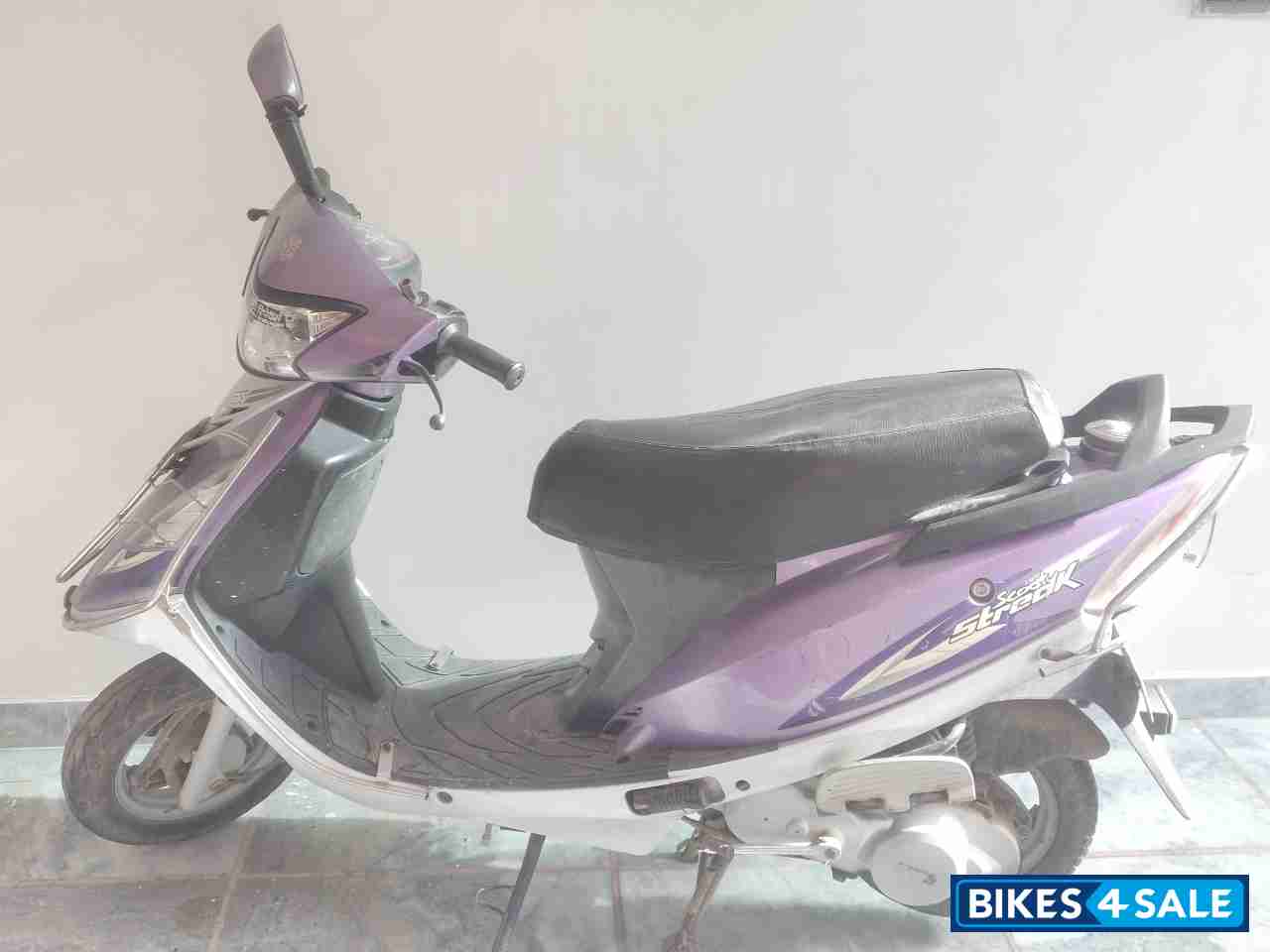 Purple TVS Scooty Streak
