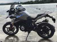 White & Blue BMW G 310 GS