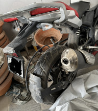 White & Blue BMW G 310 GS