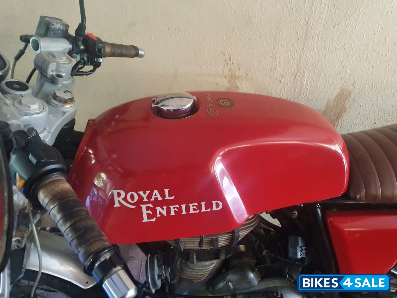 Red Royal Enfield Continental GT 535