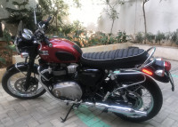 Cranberry Red Triumph Bonneville T100