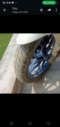 Blue And White Bajaj Pulsar RS 200 ABS