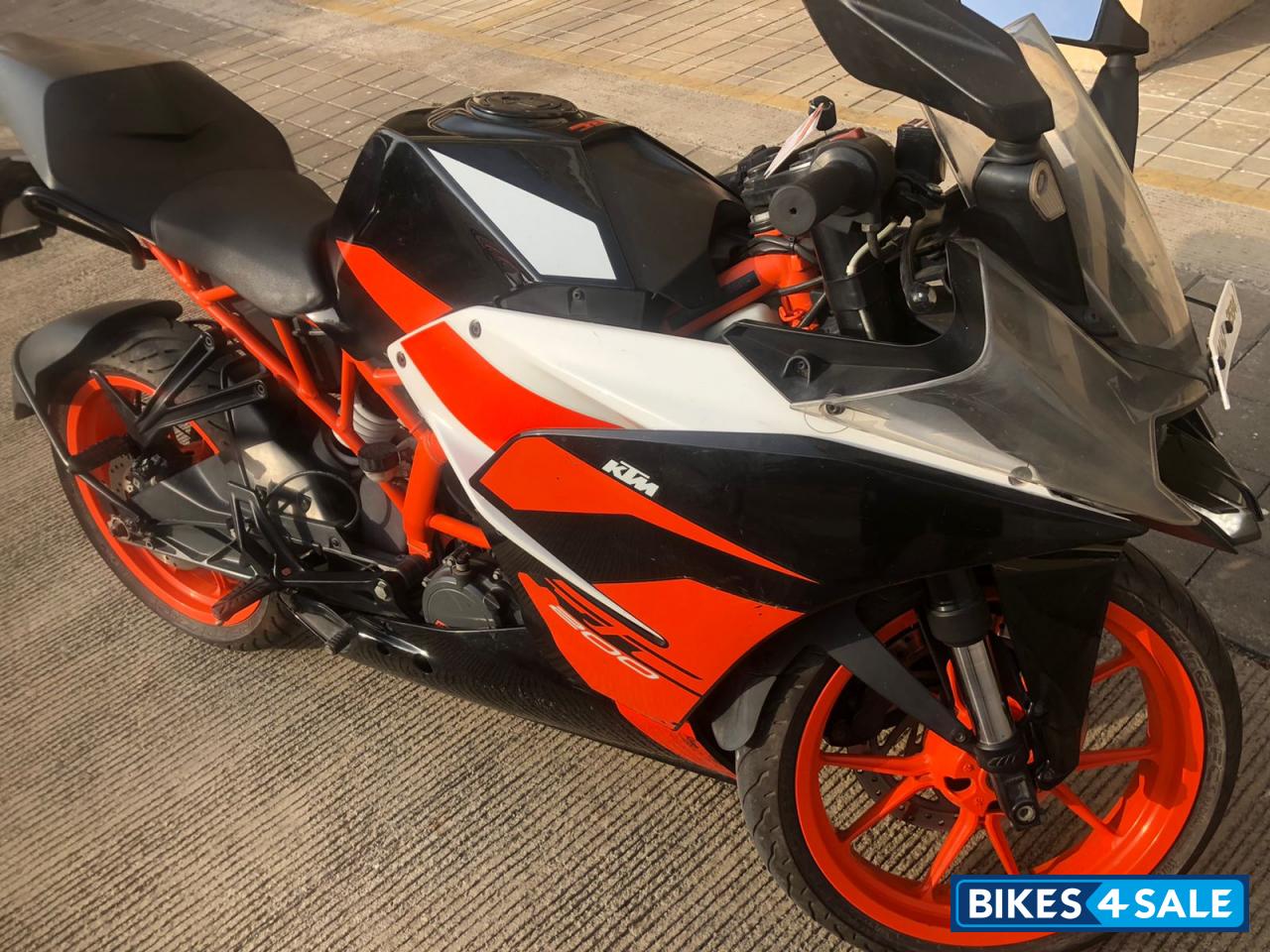 Orange & White KTM RC 200