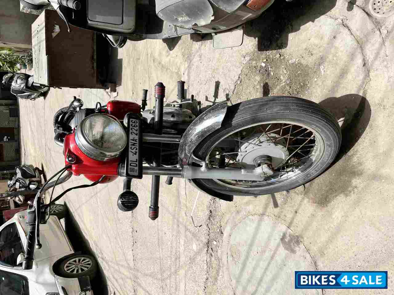 Red Royal Enfield Bullet Electra