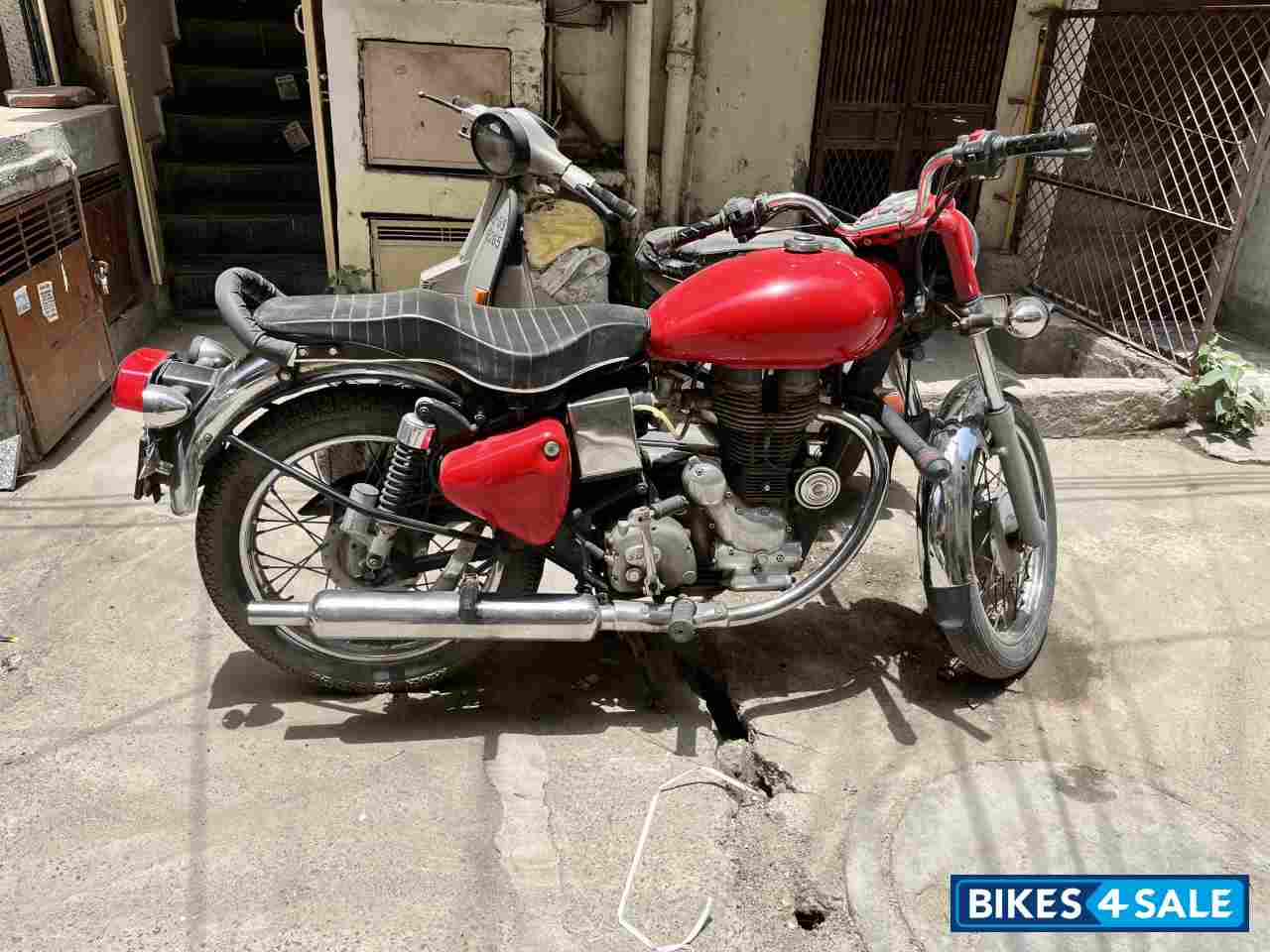 Red Royal Enfield Bullet Electra