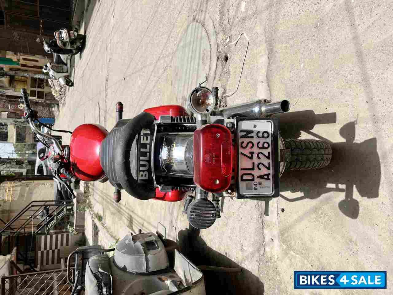 Red Royal Enfield Bullet Electra