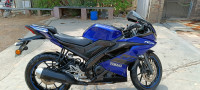 Blue Yamaha YZF R15 V3