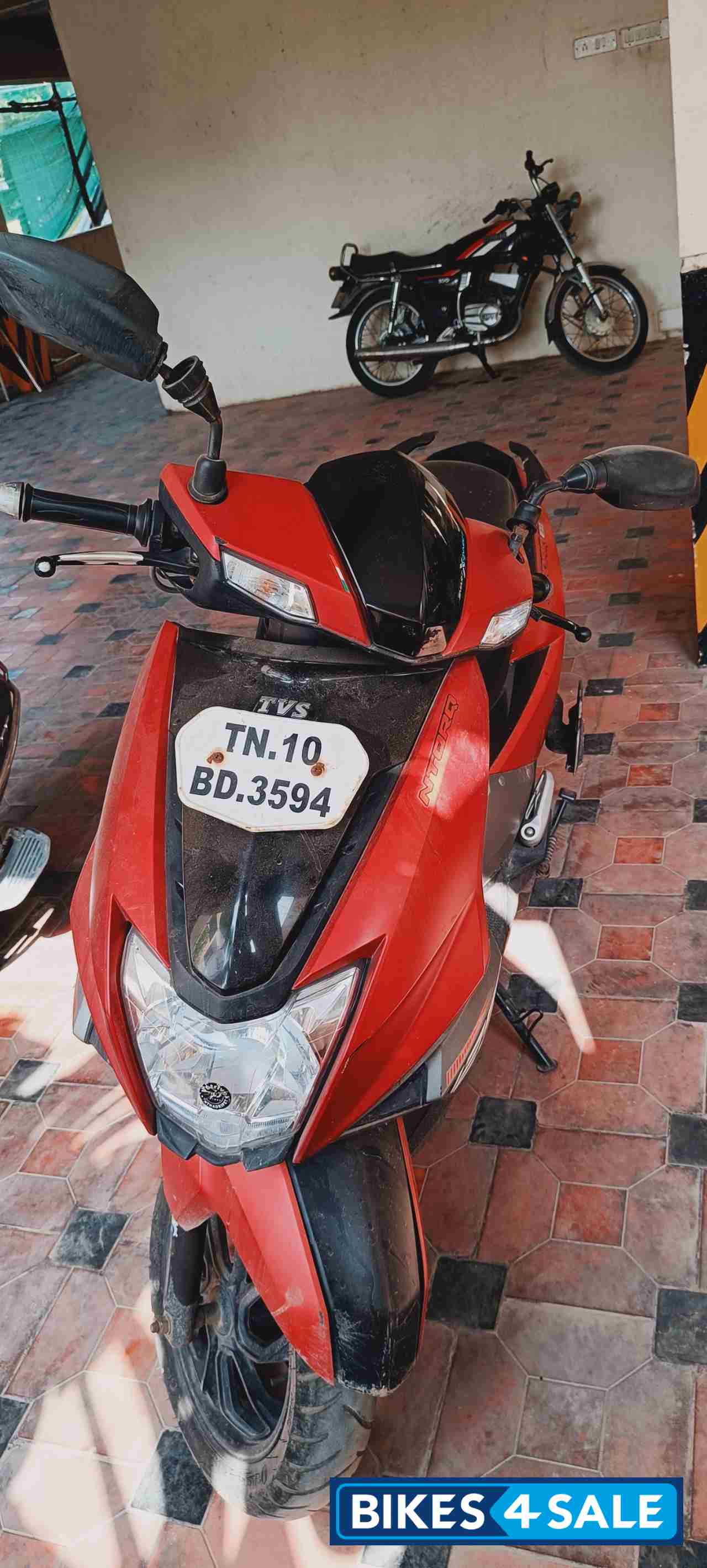 Red And Black Matt Finish TVS NTORQ 125